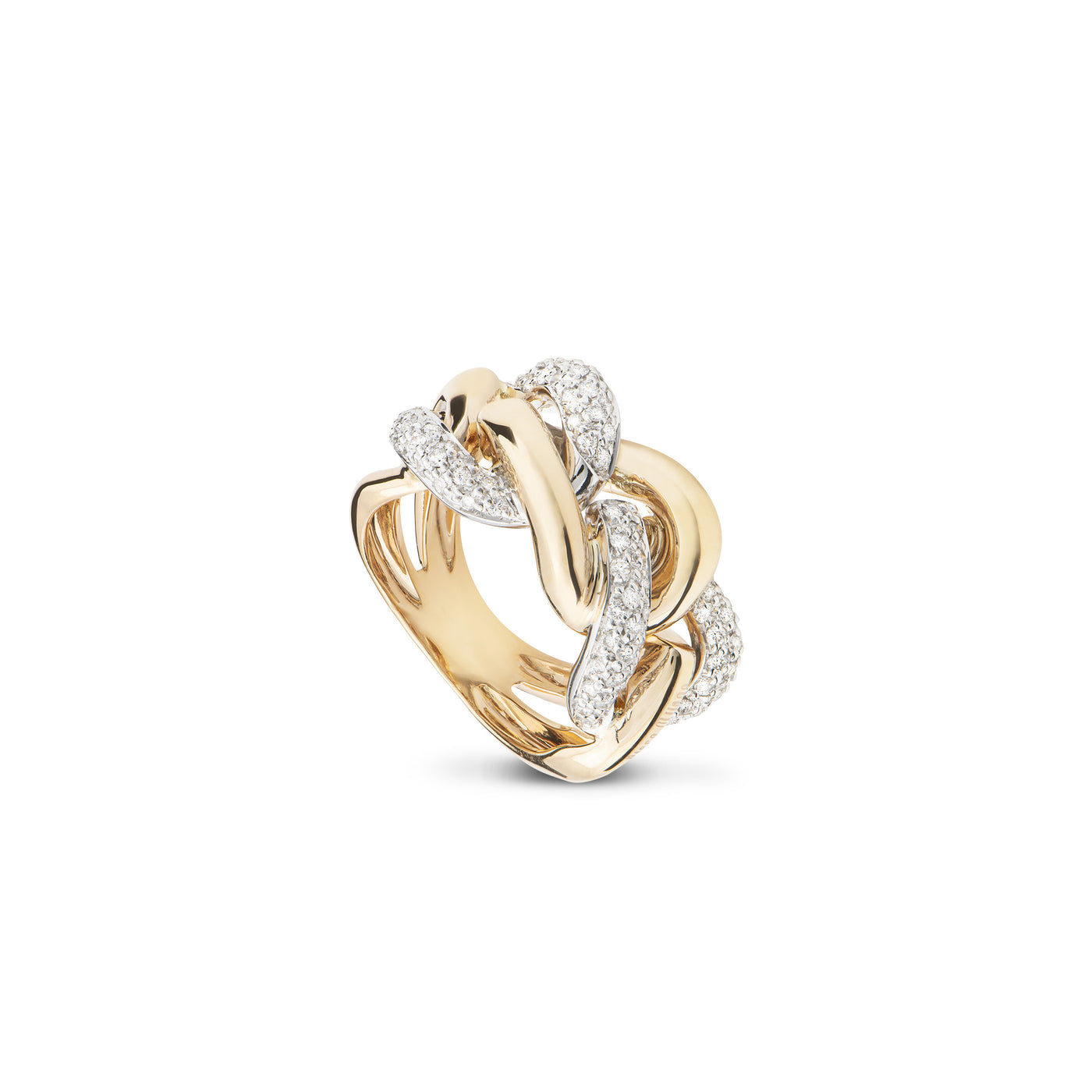 Groumette Ring with Diamonds