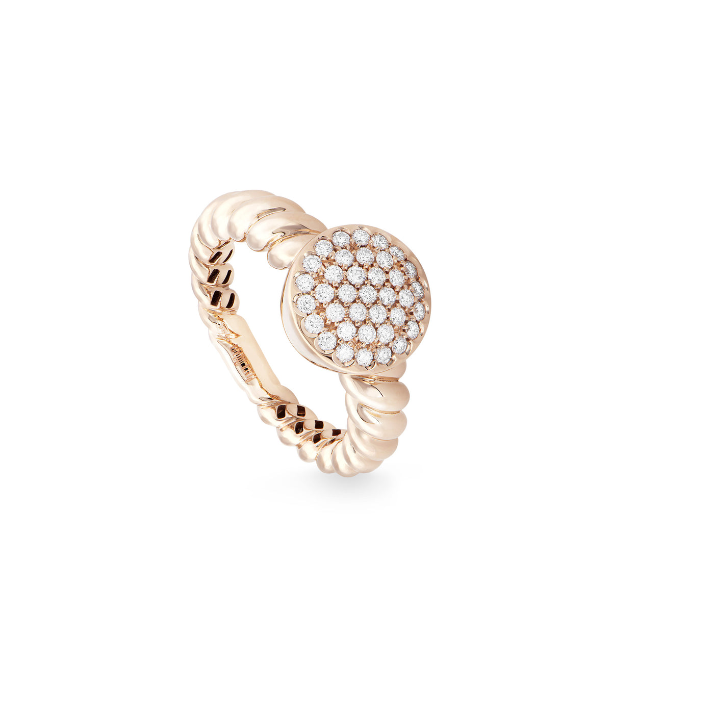 Dot Ring with Diamonds