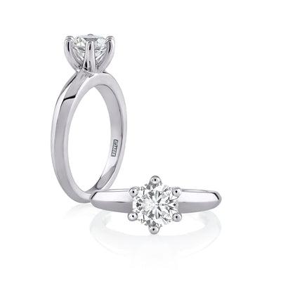 Classic 6 Prong Solitaire Engagement Ring