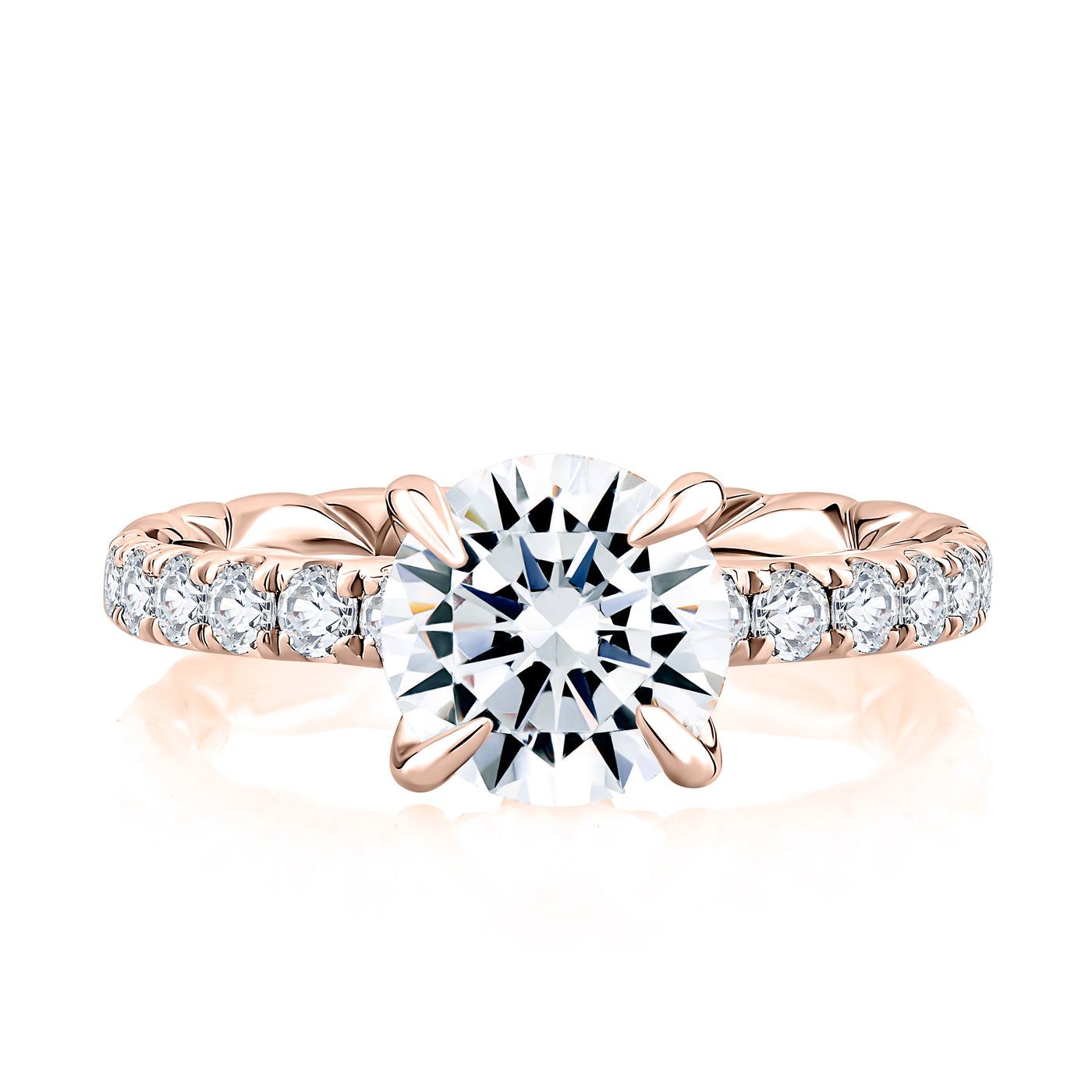 Duchess Round Diamond Engagement Ring