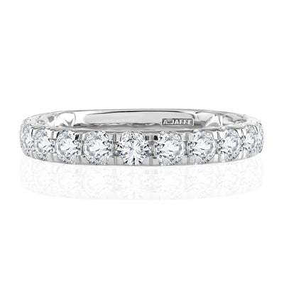 Modern Two Tone Diamond Wedding Ring