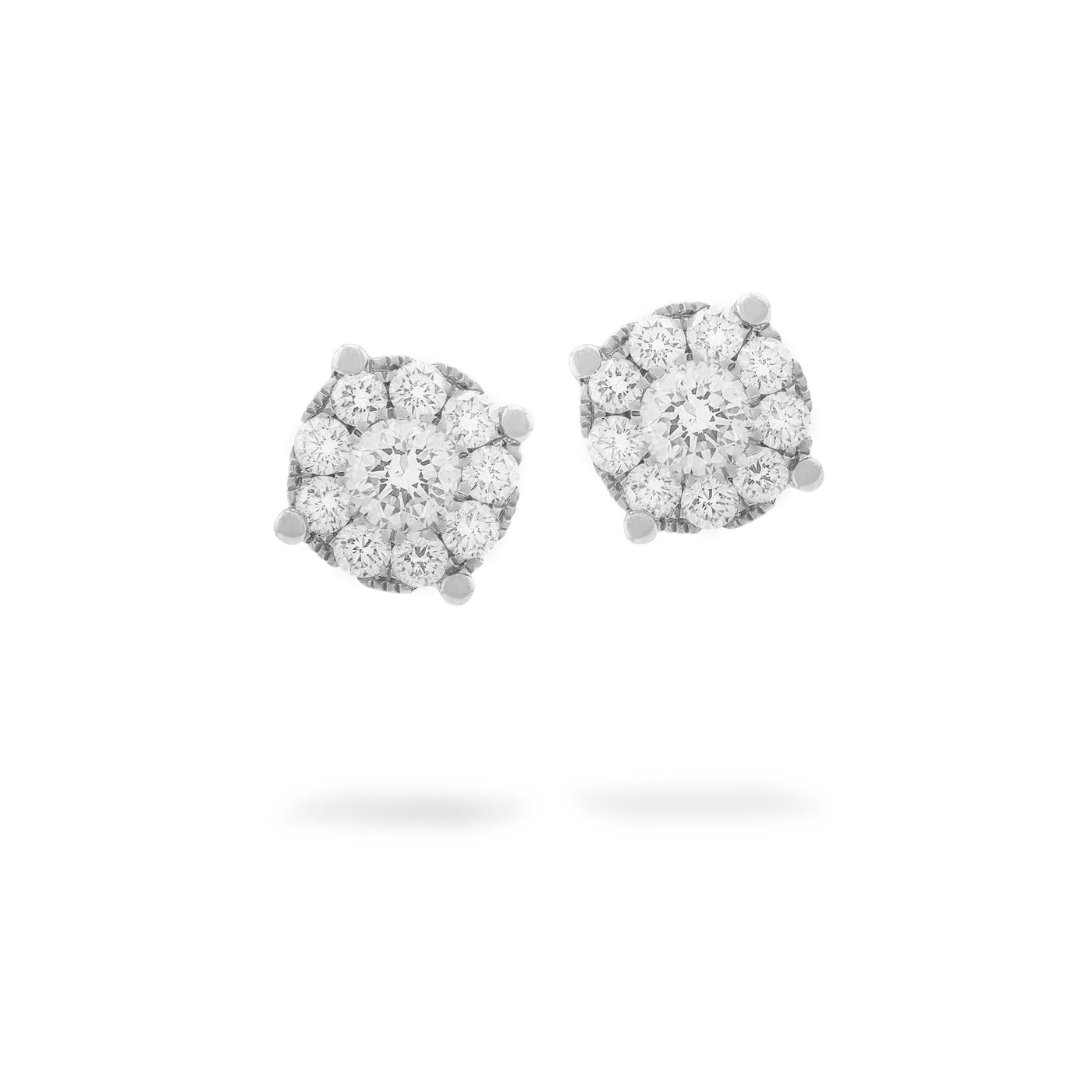 Flat Diamond Earrings