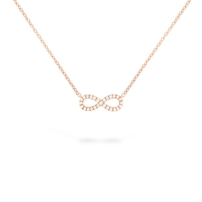 Infinity Necklace with Diamonds