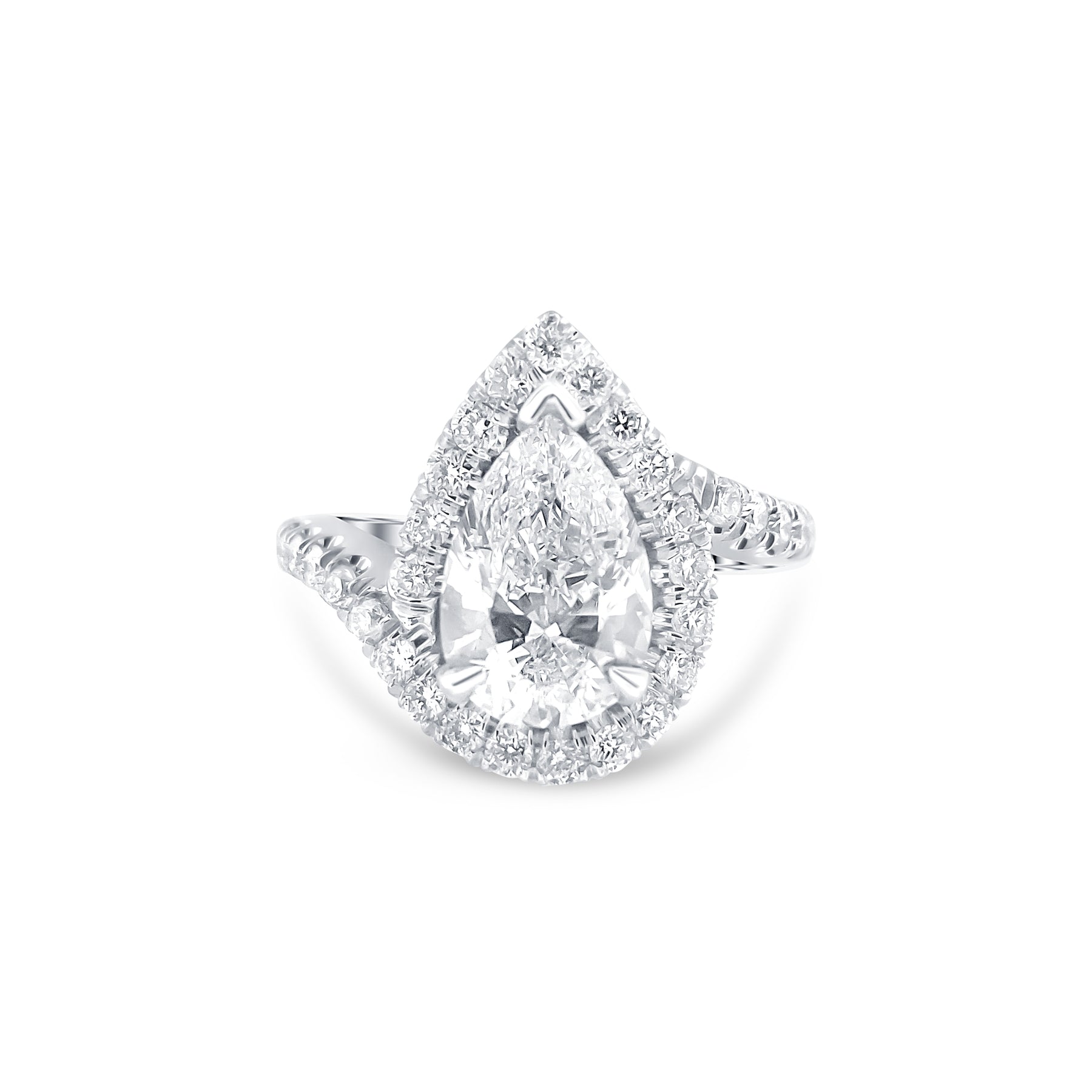 Custom Rings Pear Diamond Custom Pear Diamond Engagement Ring – J. Keith's Jewelry